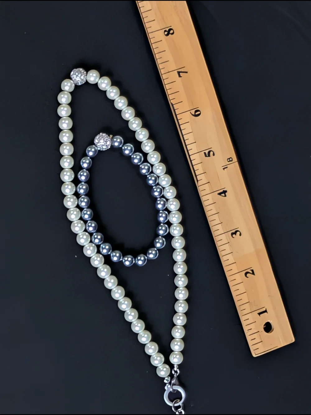 David Tutera 12486 White Sydney Ball Necklace And Bracelet Set Women's Jewelry